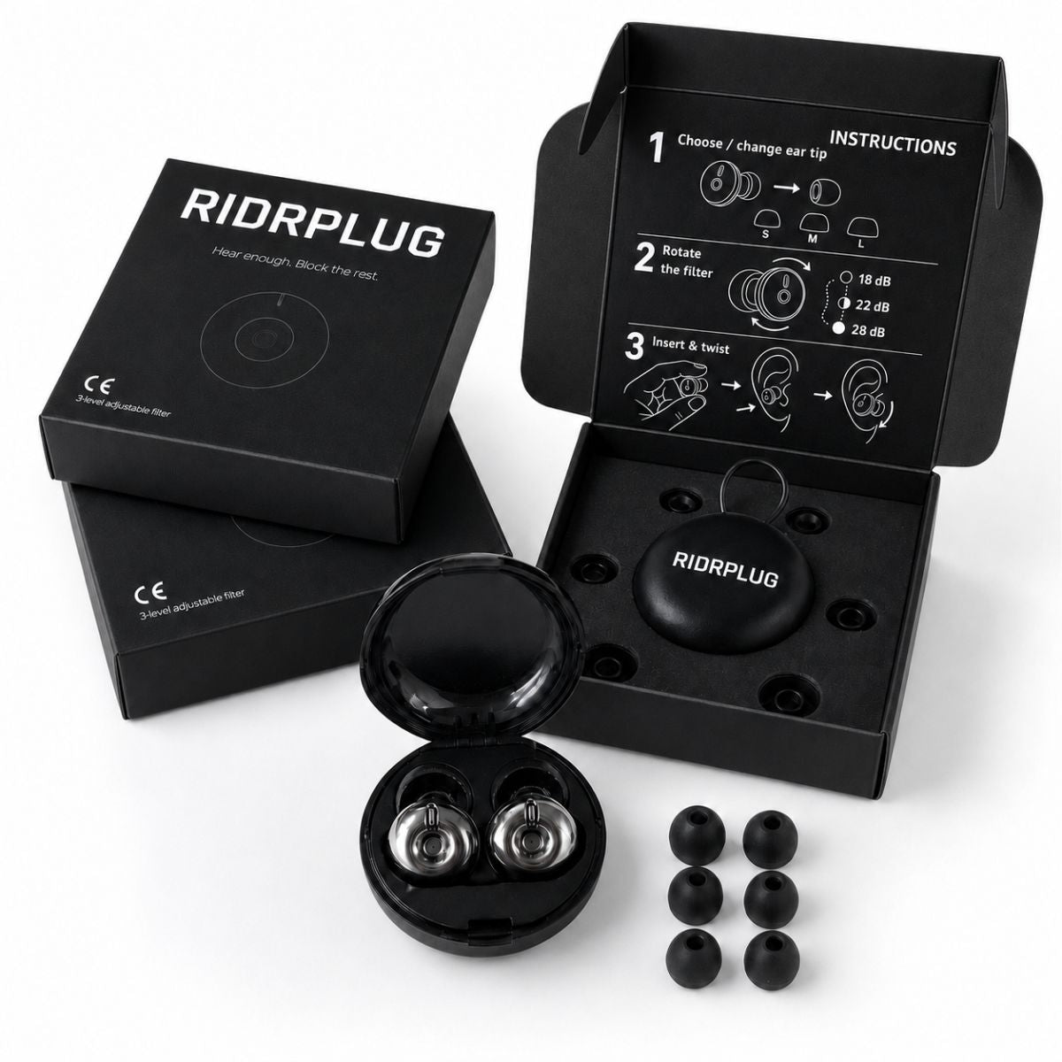 Ridrplug — Dæmp vinden. Forbliv skarp. Hør det, der betyder noget